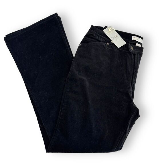 Y2K Vtg Corduroy Pants Stretch Western Rear Flap Pocket Button Tyte Sz 14 New - Picture 14 of 14